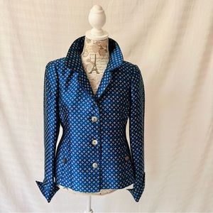 Nina Mclemore Silk Jacket Blazer Made in USA